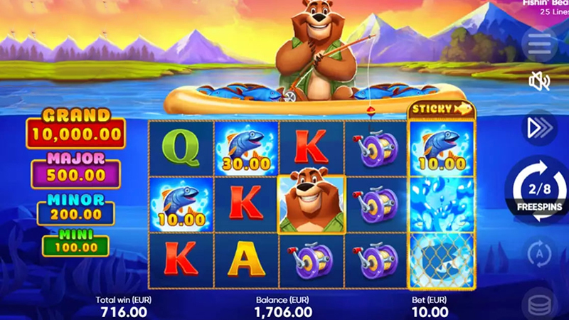 เกมสล็อต Fishin Bear-"Fishin Bear slot game"