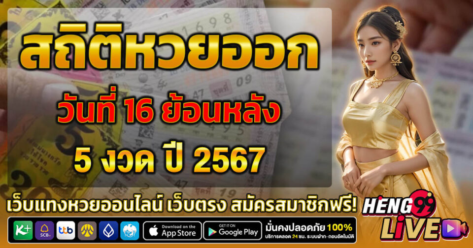 สถิติหวยออกวันคู่ -"Lottery"